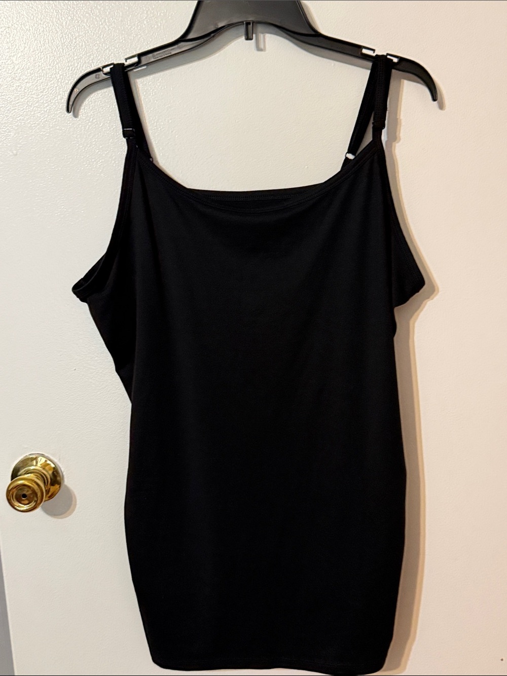 Terra & Sky Black Adjustable-Strap Women's Cami
